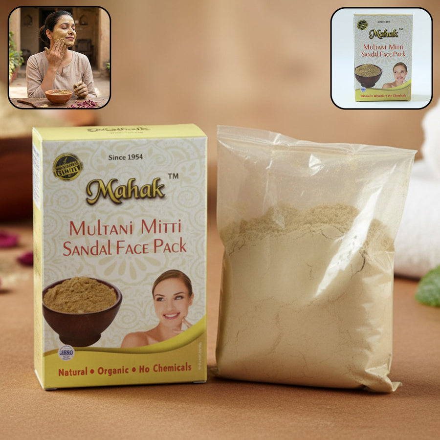 Multani Mitti Face Pack – Herbal Deep Cleansing Powder 80 gm