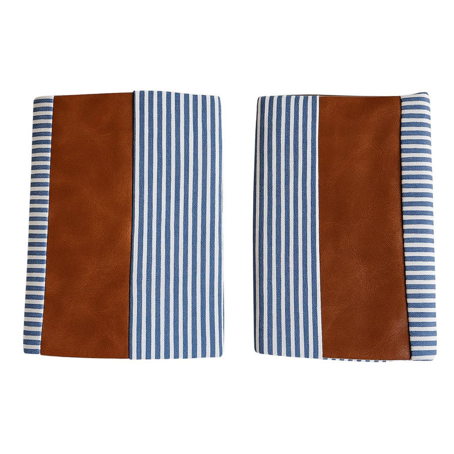 Leather & Cotton Pillow Covers – 20x20 Inch (2-Pack) | Styleva