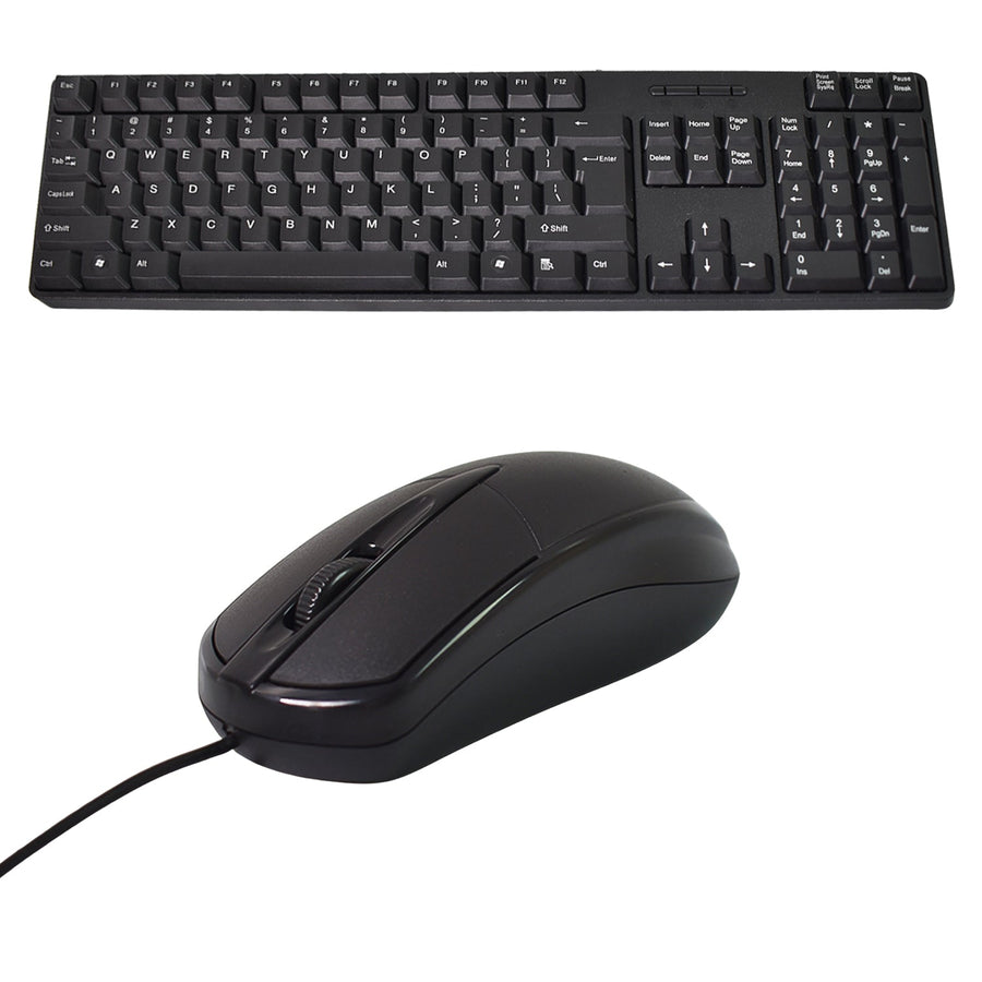 Wired Keyboard Mouse Combo – Ergonomic USB Set | Wiregenix
