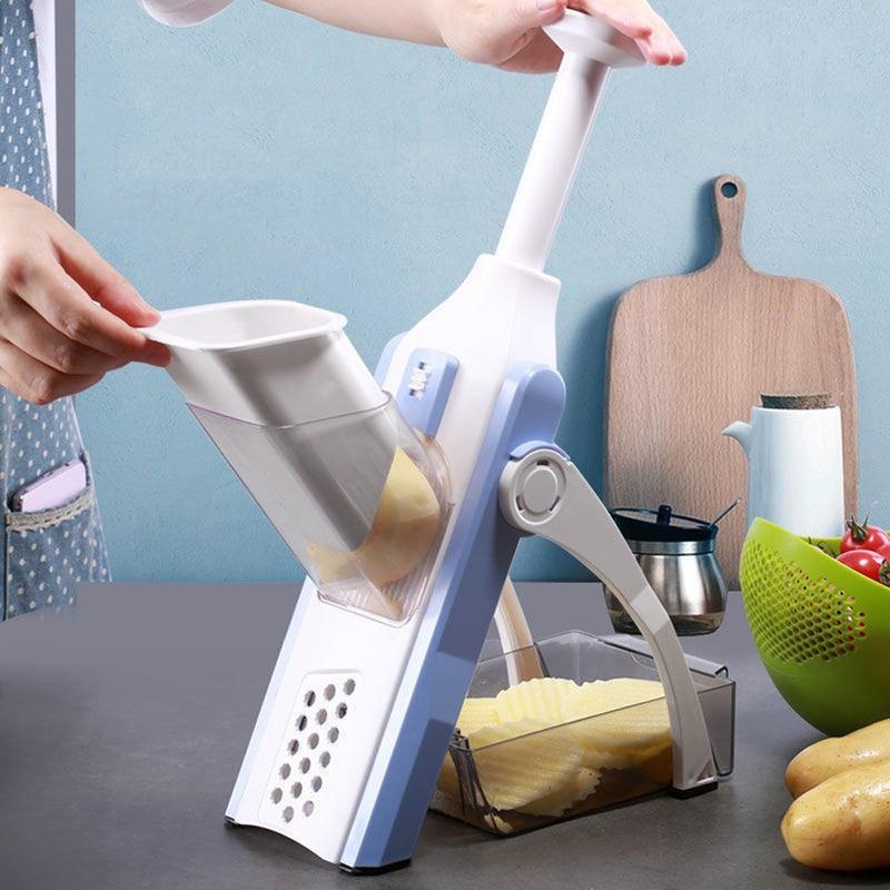 Vegetable Chopper – Time-Saving Adjustable Hand Press | XcelCraft