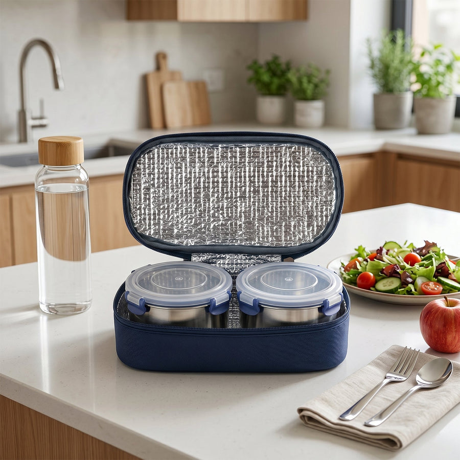 Stainless Steel Lunch Box Set Ð Leakproof & Insulated for Daily Use