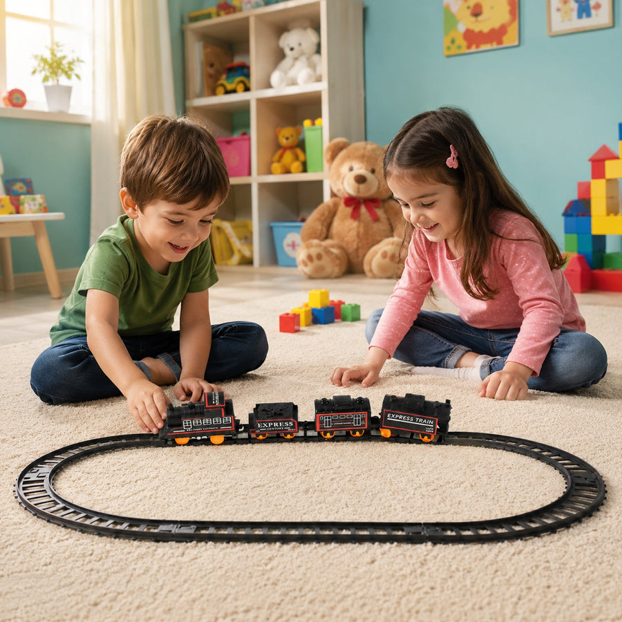 Battery Operated Train Set Ð Lights & Sounds for Kids' Fun