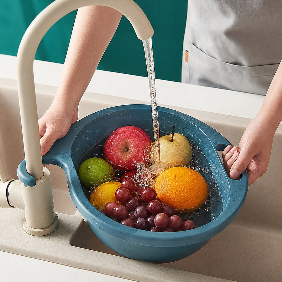 Kitchen Sink Drain Basket Ð Space-saving & Easy to Clean