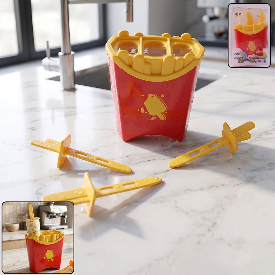 Ice Pop Mould Set Ð Fun French Fries Shape for Summer Treats