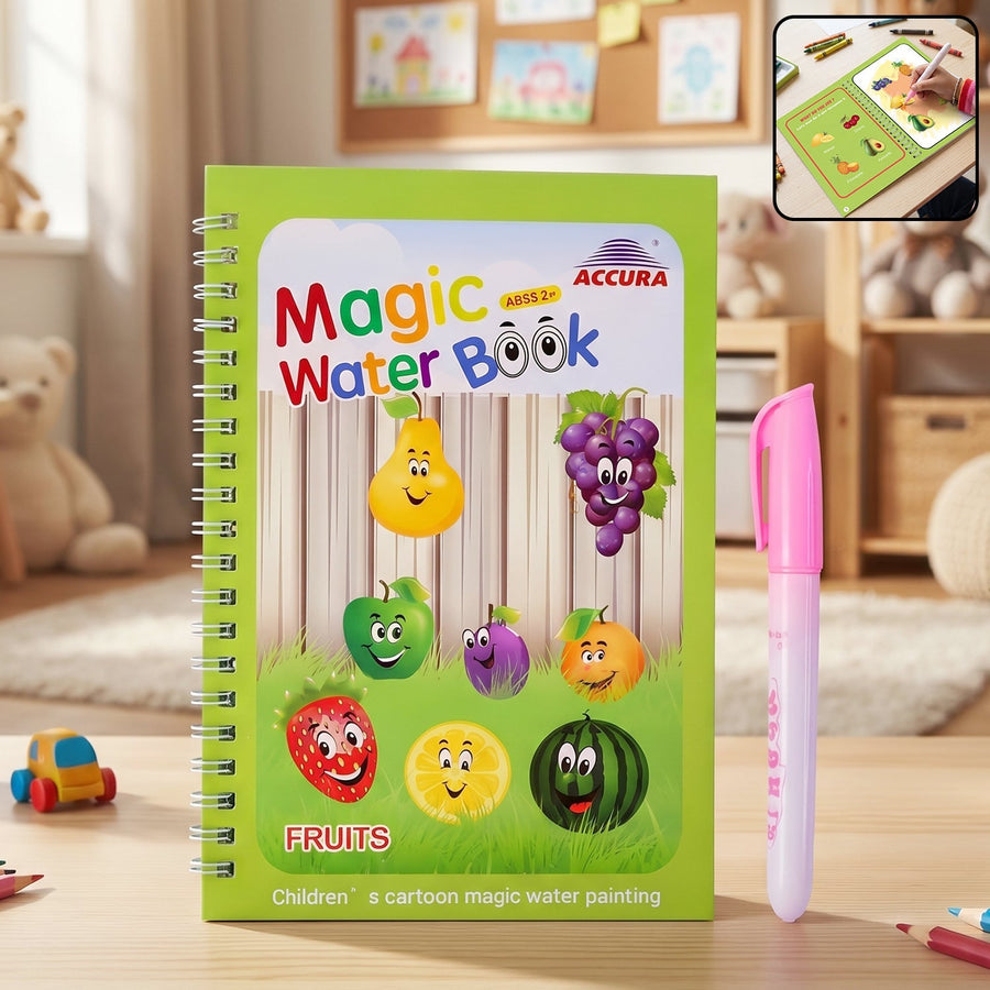 Kids Reusable Water Painting Book Set Ð Mess-Free Creative Fun