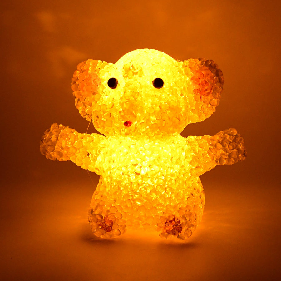 Cartoon Shape Crystal LED Night Light Lamp – Glowing Animal Decorative Light (1 Pc)