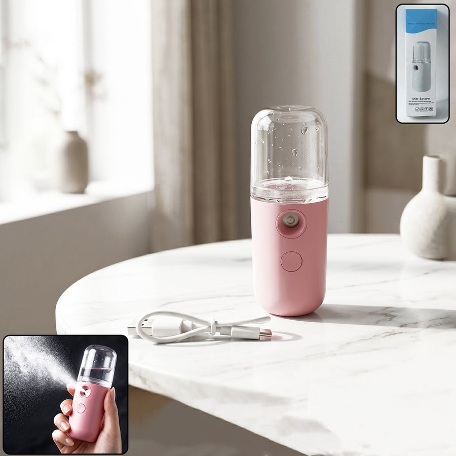 Nano Mist Sprayer Ð Portable & Refillable for Instant Facial Hydration
