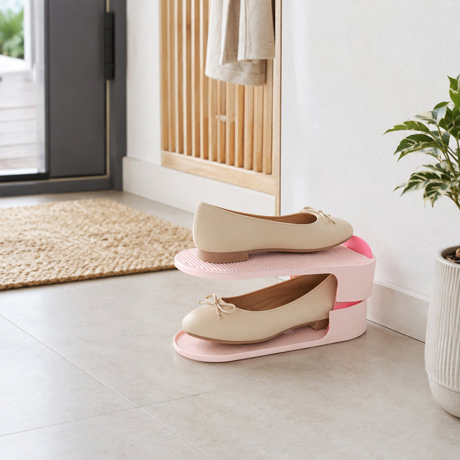 Adjustable Shoe Storage Rack Ð Space-Saving & Stackable Design