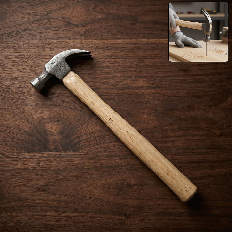 Heavy Duty Wooden Handle Claw Hammer Ð Durable & Precise Tool