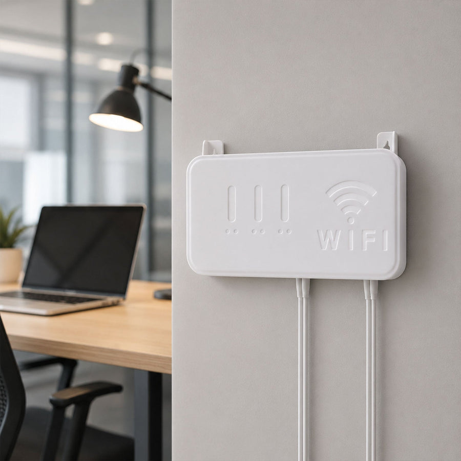 Wall Mount WiFi Router Holder Ð Space-Saving Cable Management Solution