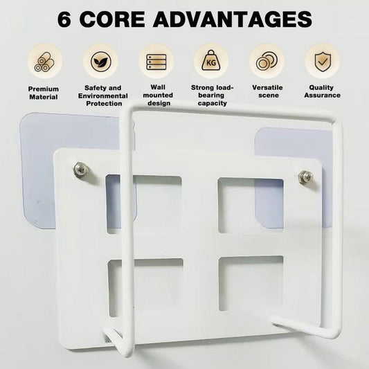 WiFi router wall mount bracket holder stand with open frame design