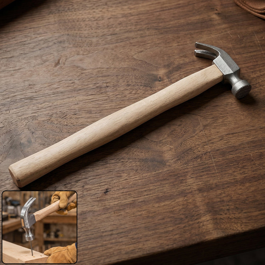 Wooden Handle Claw Hammer Ð Durable Steel Head for Carpentry