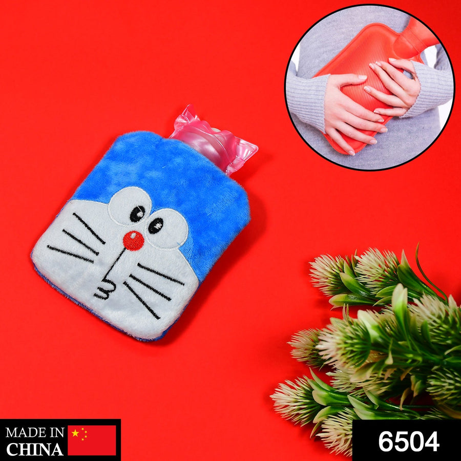 Doremon Hot Water Bag – Soft Cover for Pain Relief | Velvet Wellness