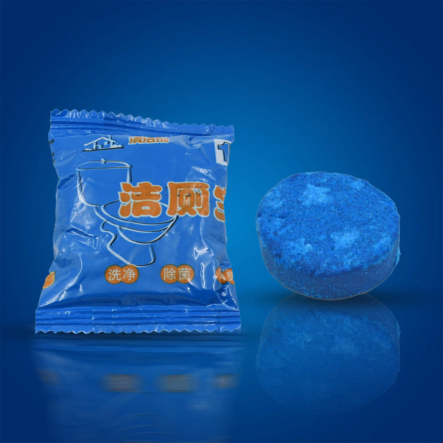 Blue Bubble Toilet Cleaning Tablets – Powerful Decontamination (12 Pc)