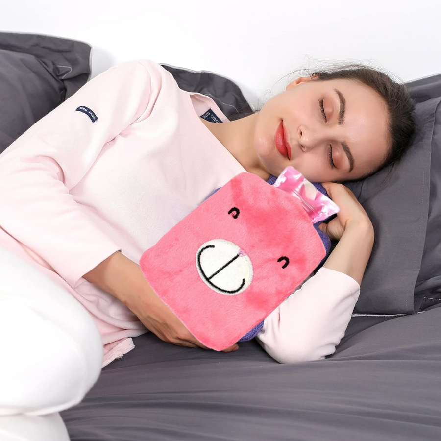 Pink Hot Water Bag – Pain Relief & Warmth | Velvet Wellness