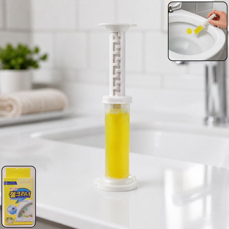 Flower-Shaped Toilet Gel Cleaner with Box Ð Effective stain removal