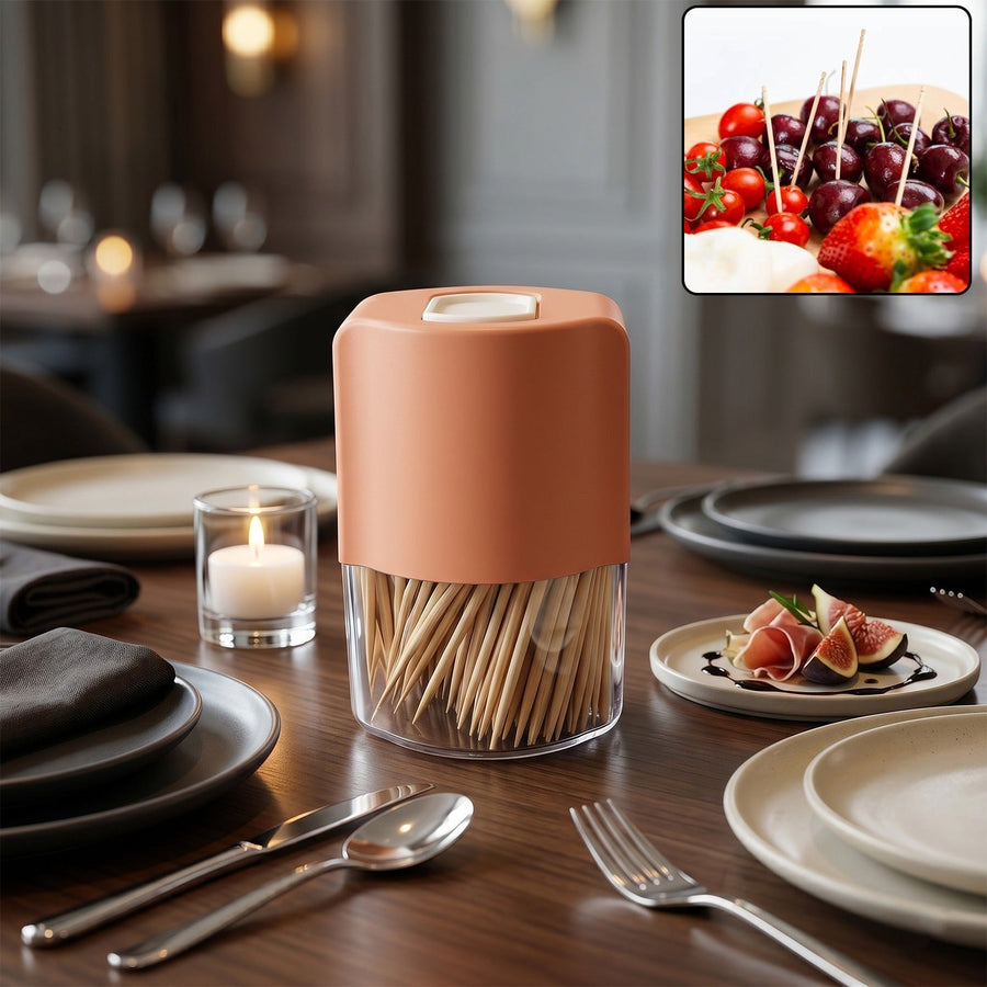 Toothpick Dispenser Ð Hygienic One-at-a-Time Pop-Up Design
