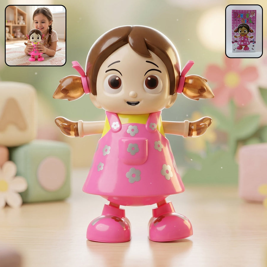 Dancing Girl Musical Light Toy Ð Kids' Entertaining Rotation and Music