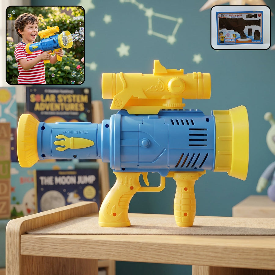 Automatic Bubble Gun Ð Rechargeable with Colorful Lights for Kids