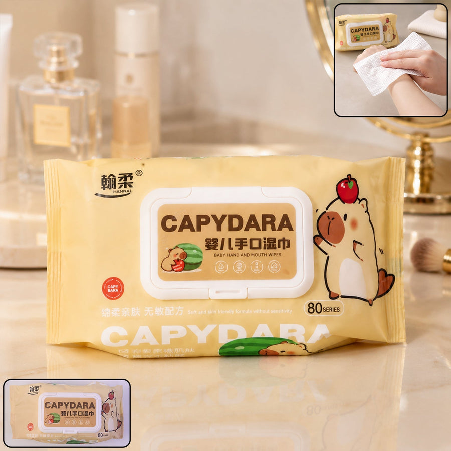 Soft Wet Wipes Ð Gentle & Effective for Hand, Face & Baby Care