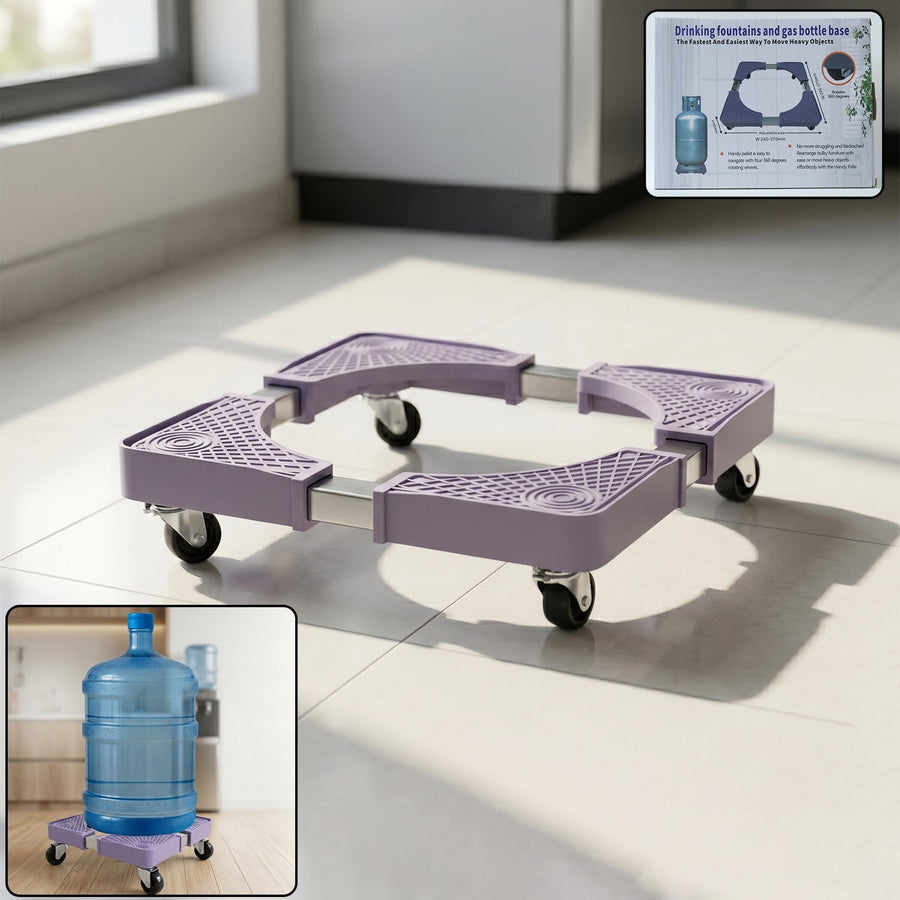 Adjustable Washing Machine Stand with Wheels Ð Easy Movable Appliance Base