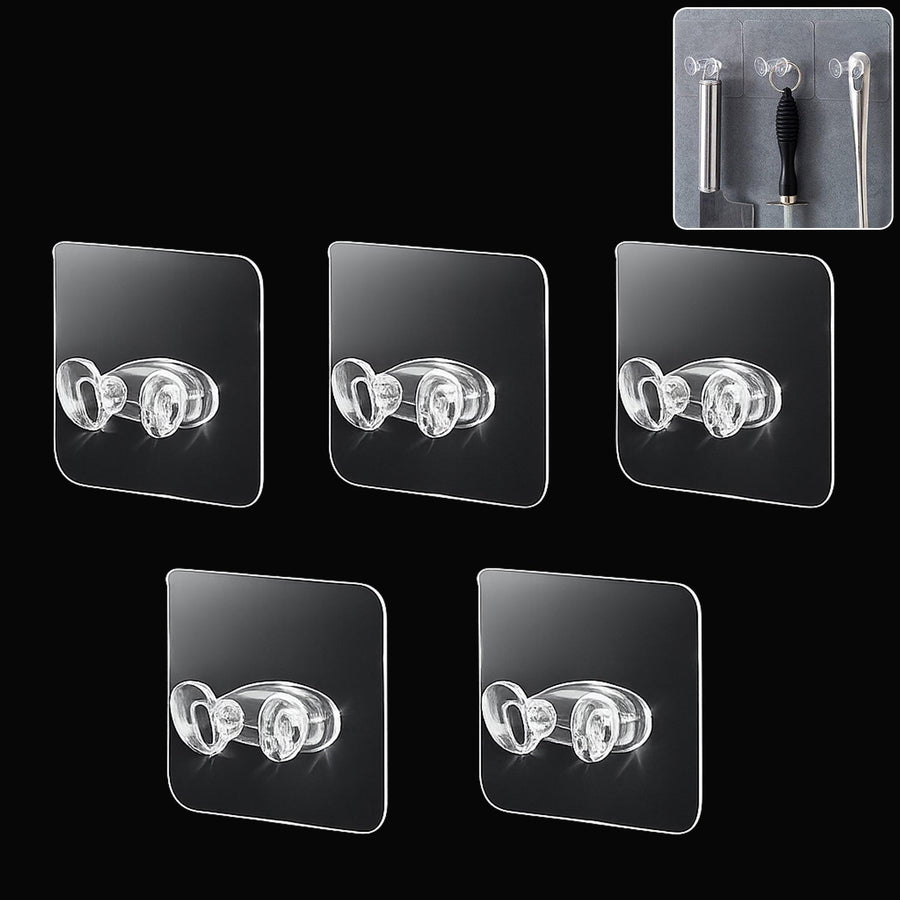 Adhesive Wall Hooks Ð Strong Hold & No Damage Walls