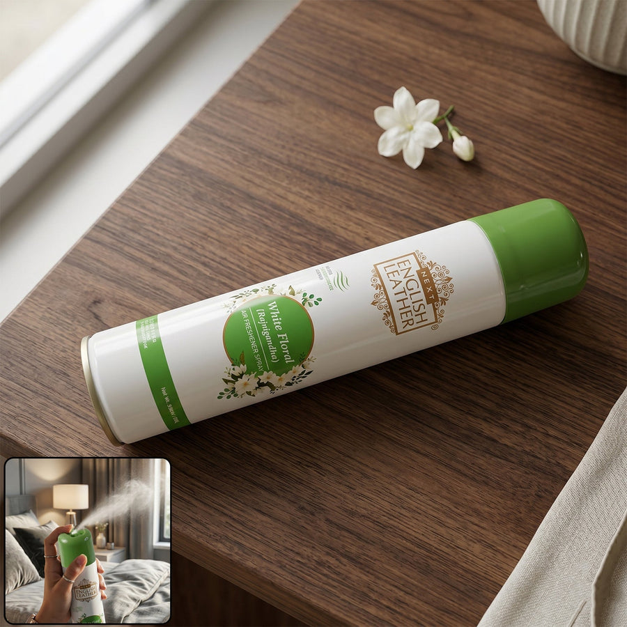 Rajnigandha Air Freshener Spray Ð Long-lasting White Floral Fragrance
