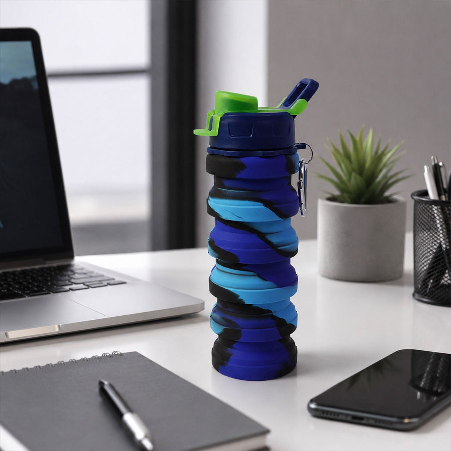 Sili Fold Collapsible Silicone Water Bottle Ð Leakproof & Portable