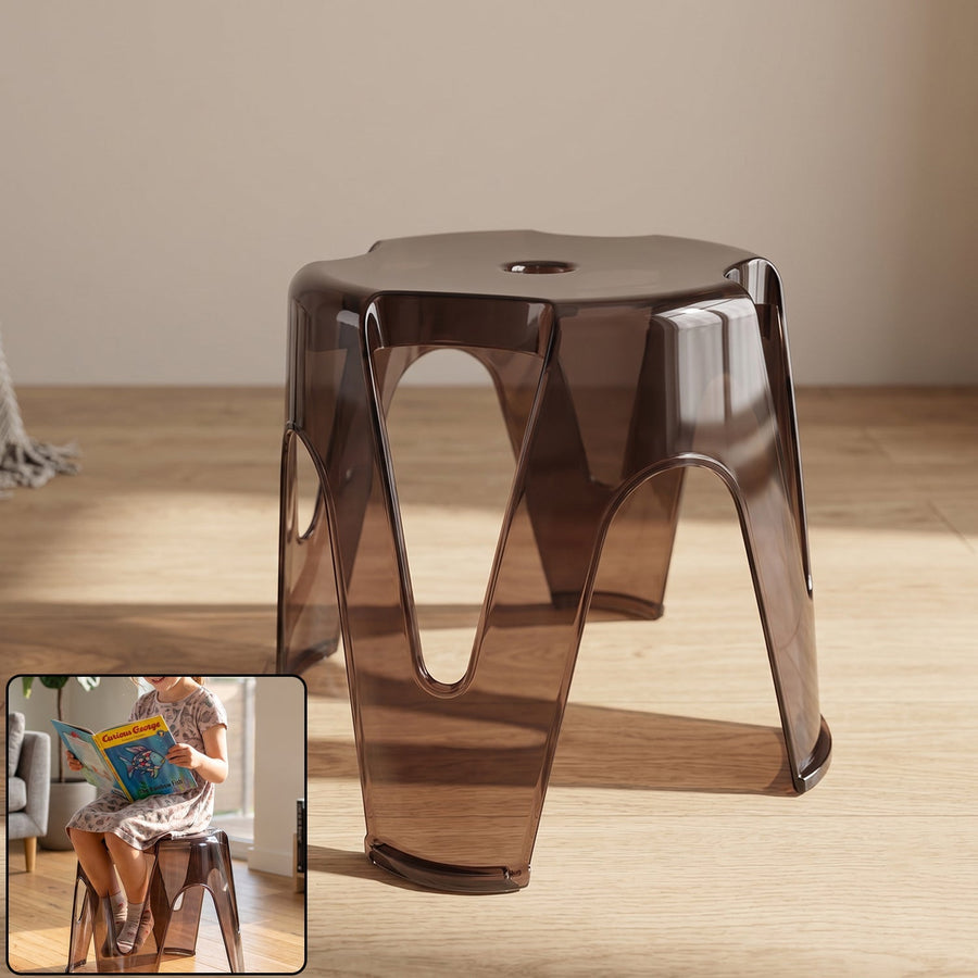 Plastic Sitting Stool Ð Lightweight & Multipurpose Design for Home & Outdoor