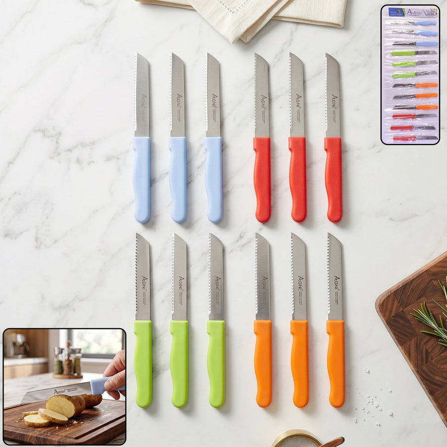 Kitchen Knife Set Ð Sharp, Durable & Colour-Coded for Daily Use
