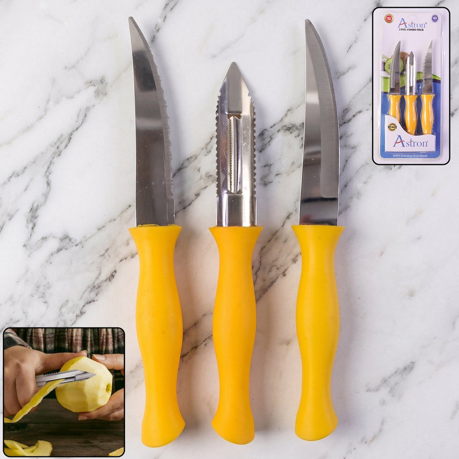 Kitchen Knife and Peeler Set Ð Durable Stainless Steel Tools for Daily Use