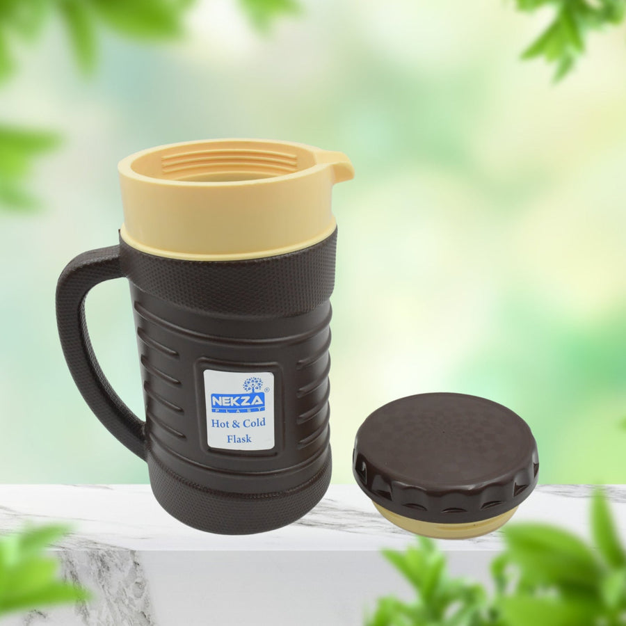 Stainless Steel Thermos Flask – Hot & Cold, Leakproof | nekza