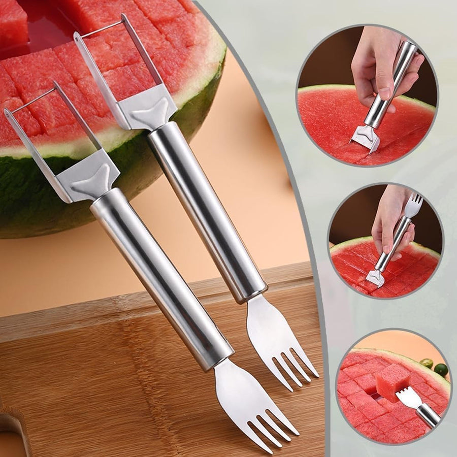 Watermelon Slicer Ð 2-in-1 Cutter & Server for Easy Fruit Prep