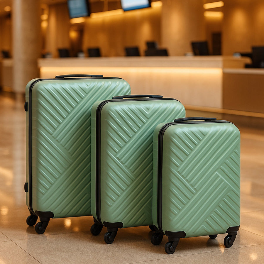 3-in-1 Luggage Set – Expandable ABS Travel Suitcases | Trekola