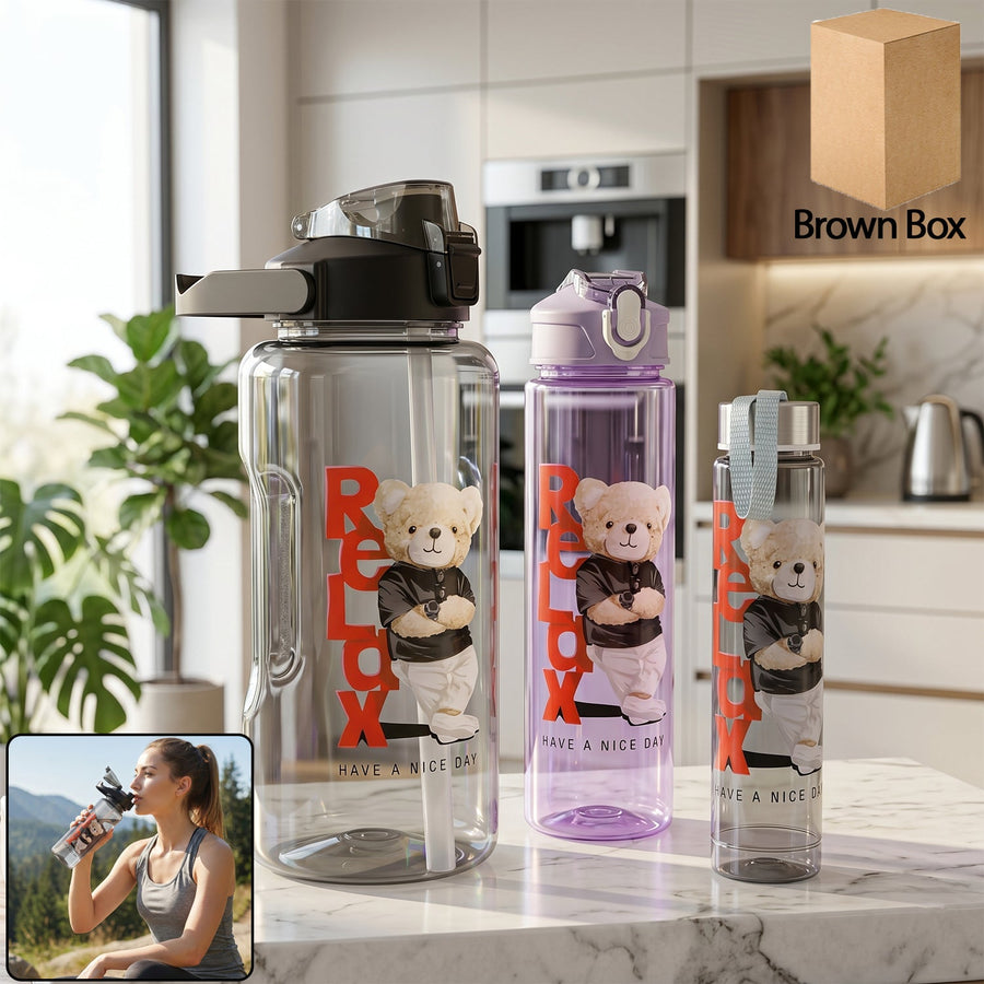 Kids Water Bottle Set – BPA-Free, Leak-Proof for School & Sports