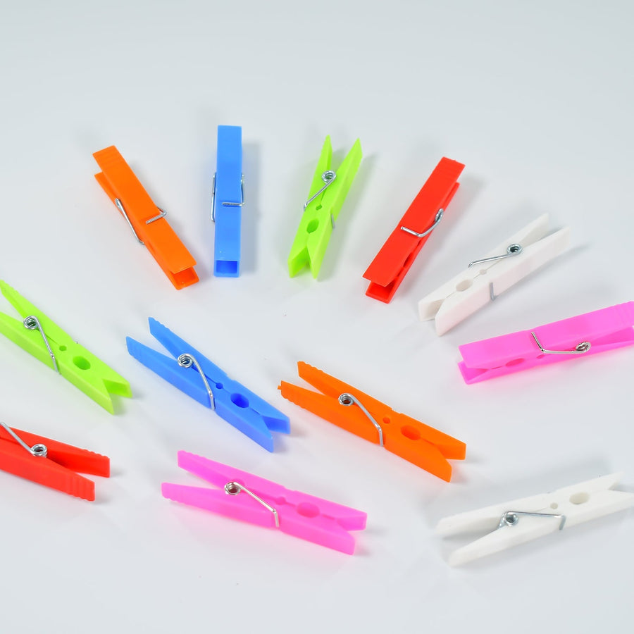 Multi Purpose Plastic Clothes Clips for Cloth Drying Clips (set of 144Pc)