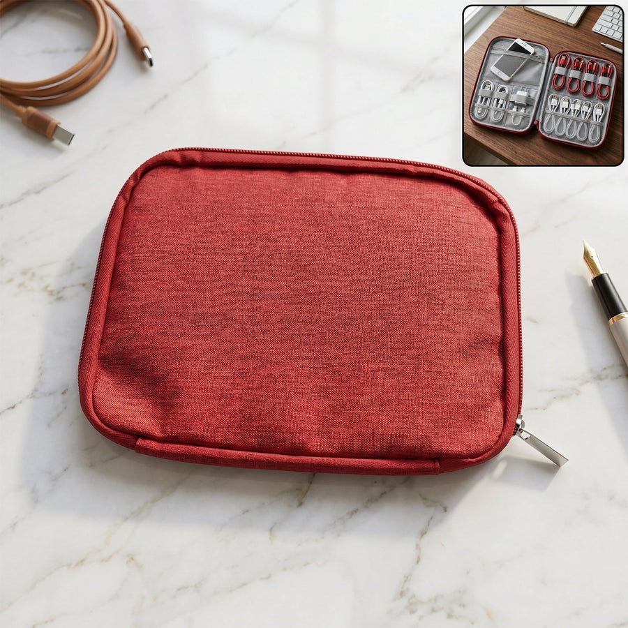 Multi-zip Pouch Organizer Ð Compact Storage for Travel & Home