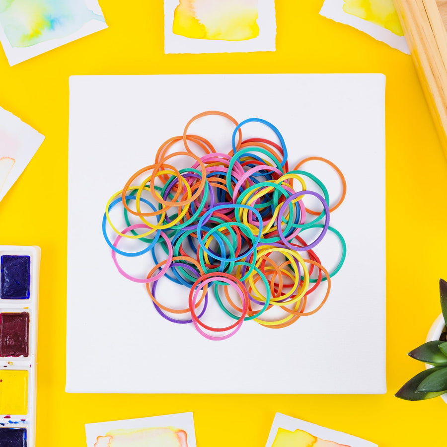Multicolor Rubber Bands – Durable for Office & Home | VoltDesk