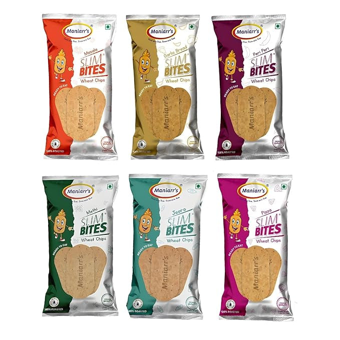 Wheat Khakhra Combo Pack – 6 Flavors Healthy Snack | Maniarrs