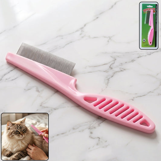 Pet dog grooming comb for shedding and fur cleaning