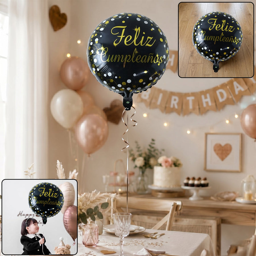 Feliz Cumpleanos Foil Balloon Ð Bright Party Decor for Birthdays