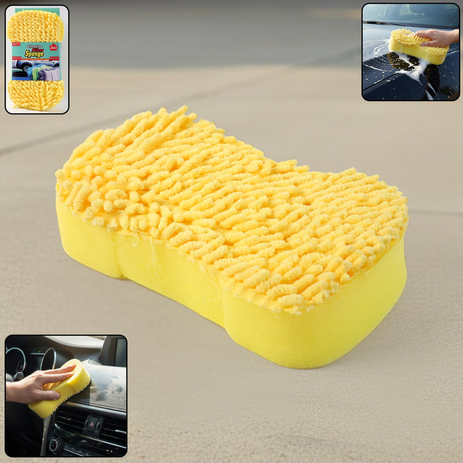 Microfiber Car Washing Sponge Ð Dual-Surface & Scratch-Free Finish