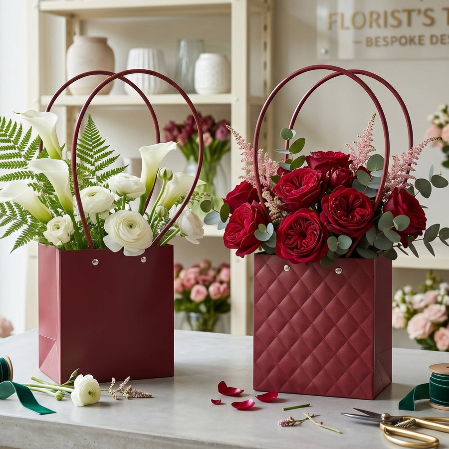 Foldable Flower Packaging Bag Ð Reusable and Water-Resistant
