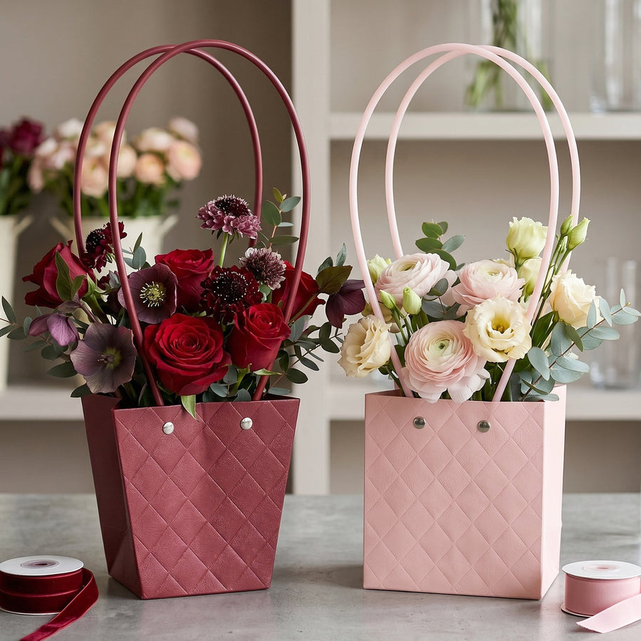Foldable Flower Packaging Bag Ð Elegant & Water-Resistant Design