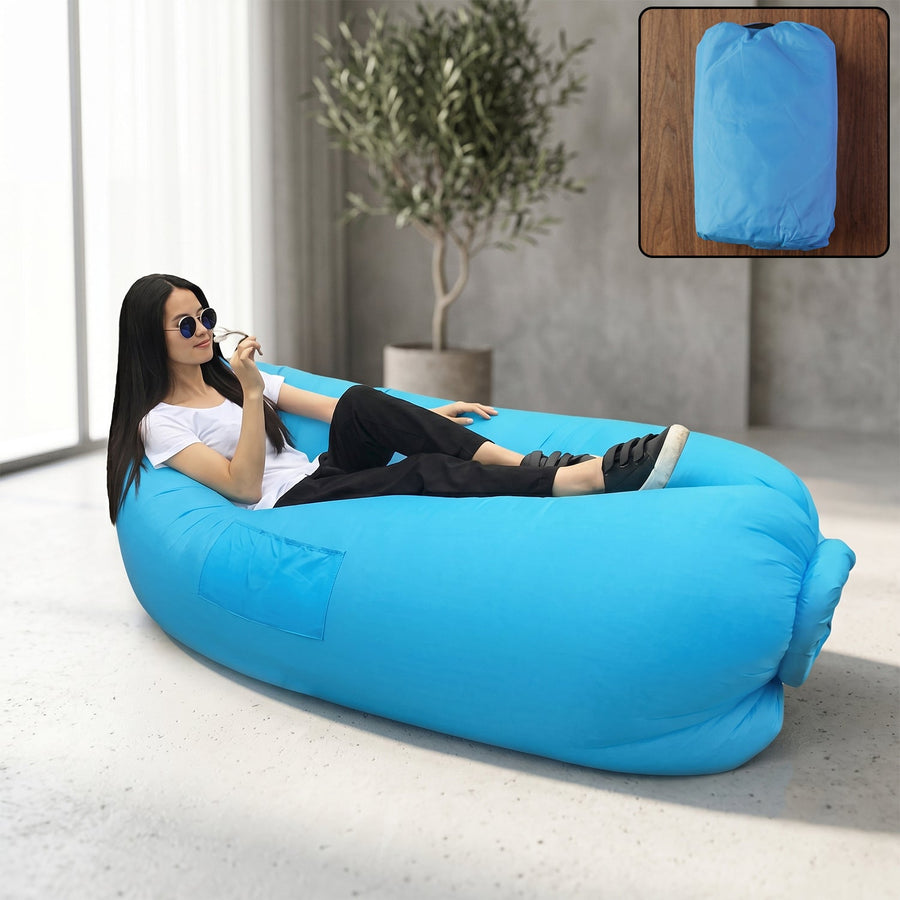 Inflatable Lounger Ð Portable Outdoor Couch for Relaxation