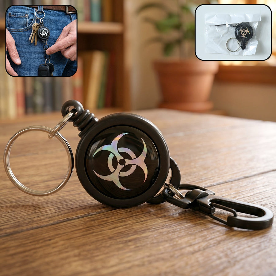 Retractable Keychain – Durable Anti-Lost with Clip | Velvet Wheels