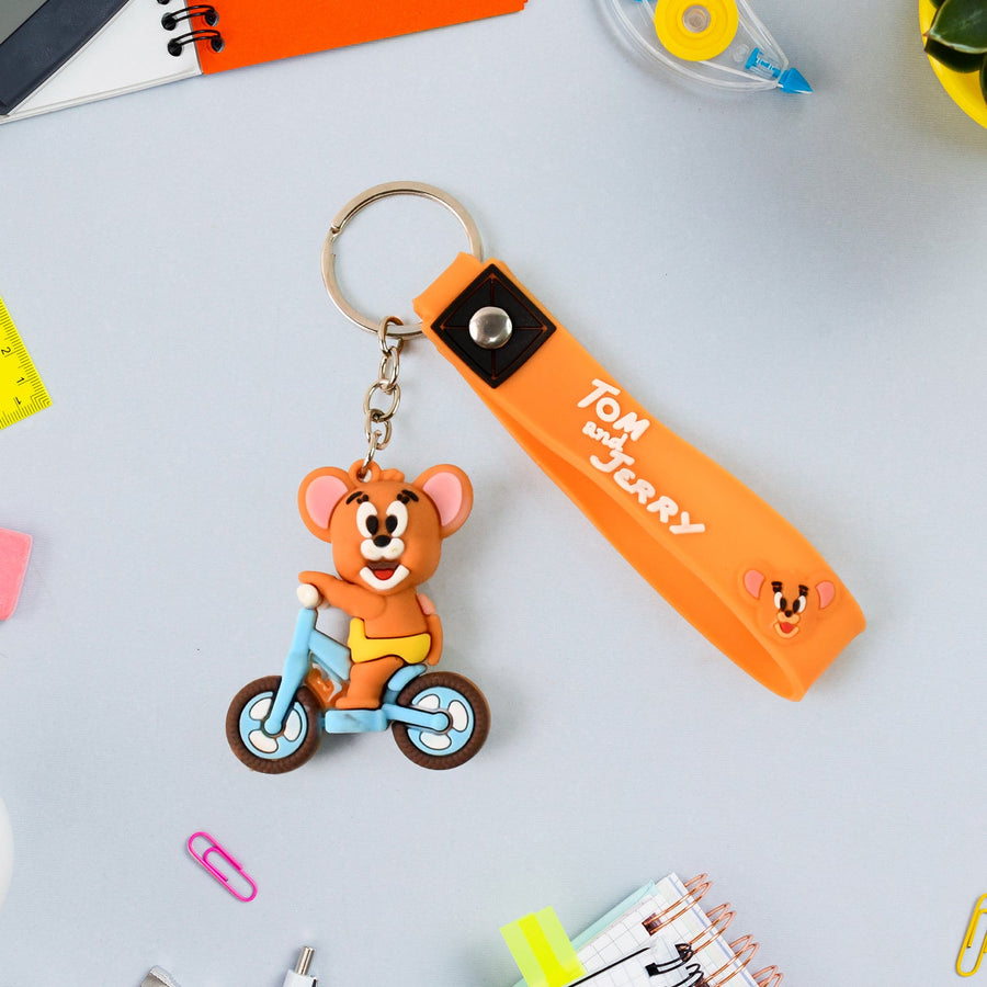 Cartoon Silicone Keychain – Cute 3D Character Bag Charm for Kids | Styleva