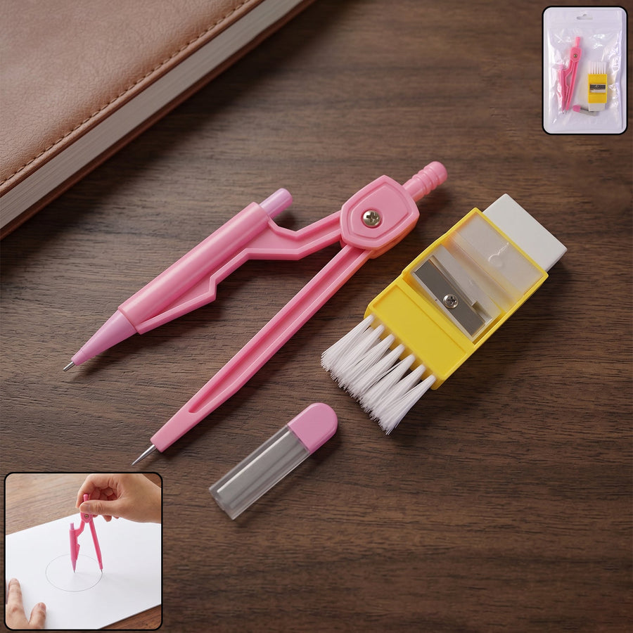 Kids Mini Stationery Set Ð Complete Geometry Tools for School