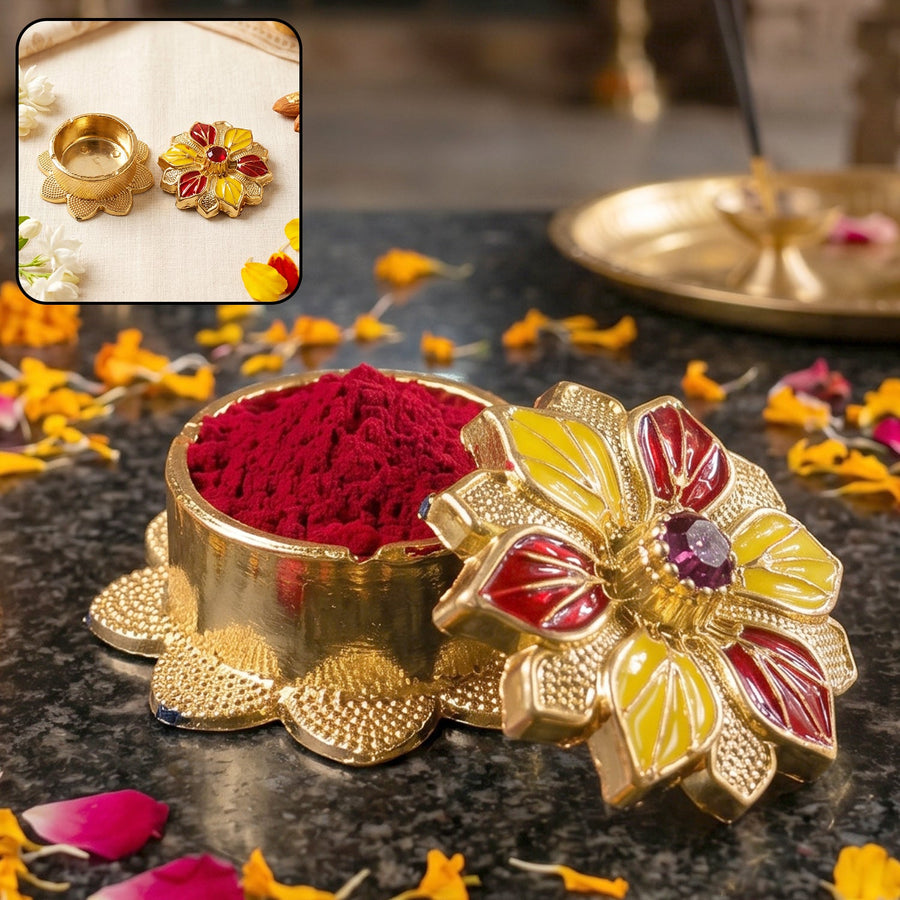 Kankavati Kumkum Box Ð Elegant Traditional Storage for Pooja
