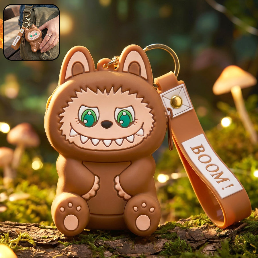 Mini Silicone Pouch Keychain Ð Cute Cartoon Style for Daily Use